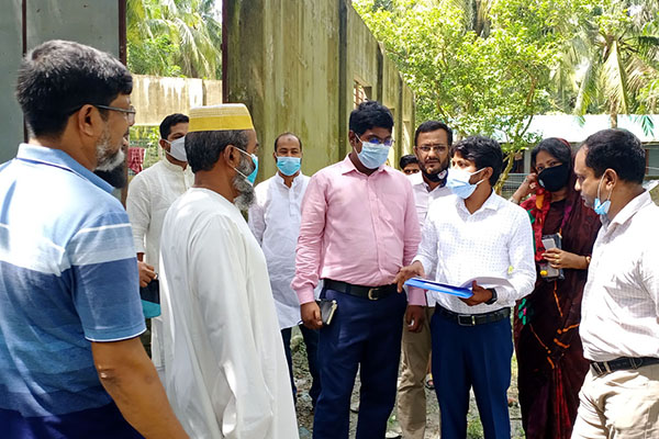 কলাপাড়ায় নির্মিত হচ্ছে মডেল মসজিদ