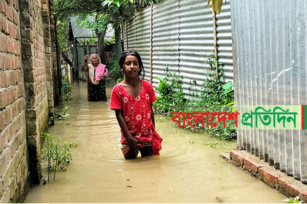 মানিকগঞ্জে বাড়ছে নদীর পানি, ভাঙন আতংকে তীরবর্তী মানুষ