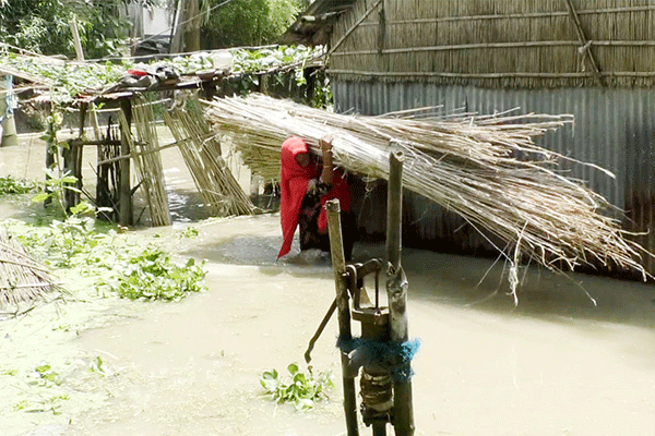জামালপুরে বন্যা পরিস্থিতির অবনতি 