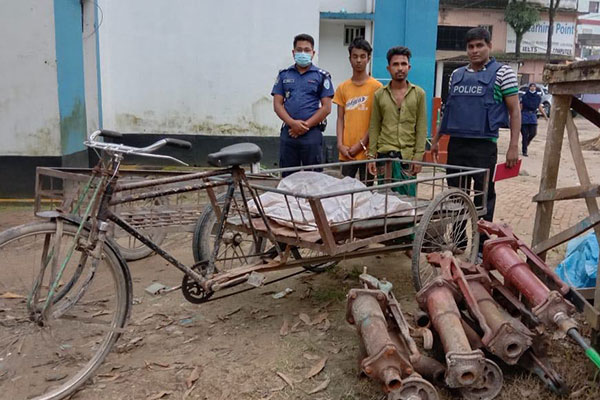 বিশ্বনাথে চোরাই নলকূপসহ দুই চোর আটক