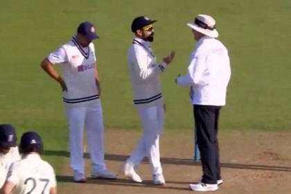 ওভালে আম্পায়ারের সঙ্গে উষ্ণ বাক্য বিনিময় কোহলির