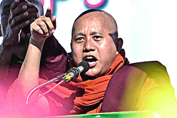 মুসলিমবিদ্বেষী সেই বৌদ্ধ ভিক্ষু উইরাথুকে মুক্তি দিল মিয়ানমার