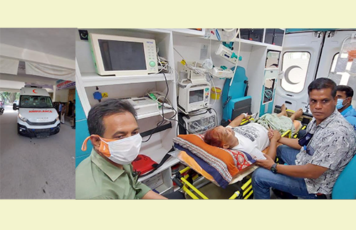 অবশেষে চালু হলো দেড় কোটি টাকার কার্ডিয়াক অ্যাম্বুলেন্স