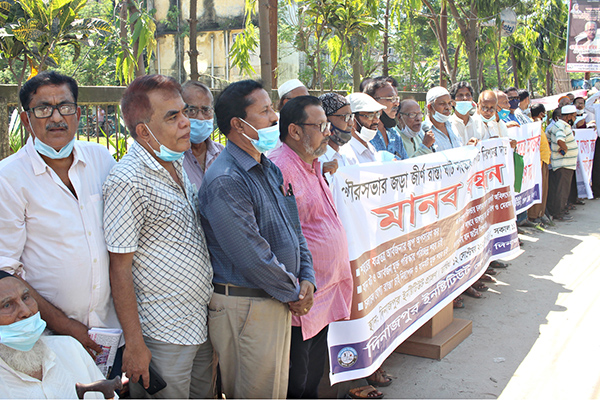 দিনাজপুরে রাস্তা সংস্কার ও যানজট নিরসনের দাবি
