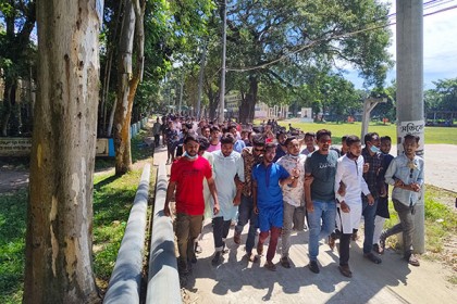আঠারো মাস পর কুড়িগ্রাম কলেজে জয় বাংলার শ্লোগান