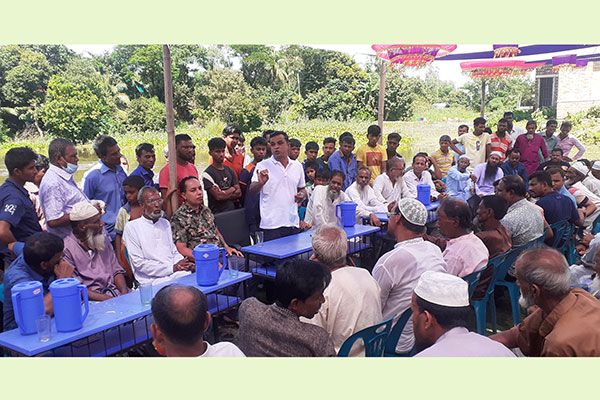 আওয়ামী লীগ ও যুবলীগ নেতাদের ওপর হামলার ঘটনায় প্রতিবাদ সভা