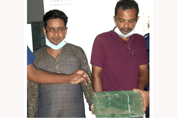 গৌরনদীতে তক্ষক উদ্ধার, গ্রেফতার ২