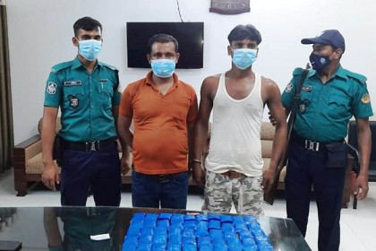 ১০ হাজার পিস ইয়াবাসহ দুই মাদক ব্যবসায়ী আটক  