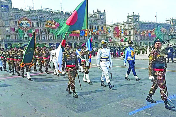 মেক্সিকো সিটিতে বাংলাদেশ সশস্ত্র বাহিনীর প্যারেড