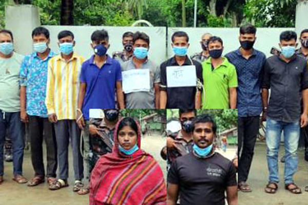 মহেশপুর সীমান্তে দুই ভারতীয় নাগরিকসহ ১৭ জন আটক
