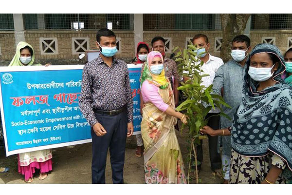 জামালপুরে গাছের চারা বিতরণ 