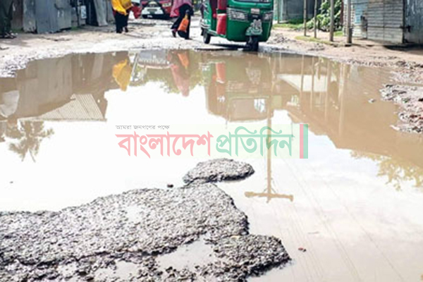 চাটমোহর পৌরসভার অধিকাংশ সড়কই চলাচলের অযোগ্য