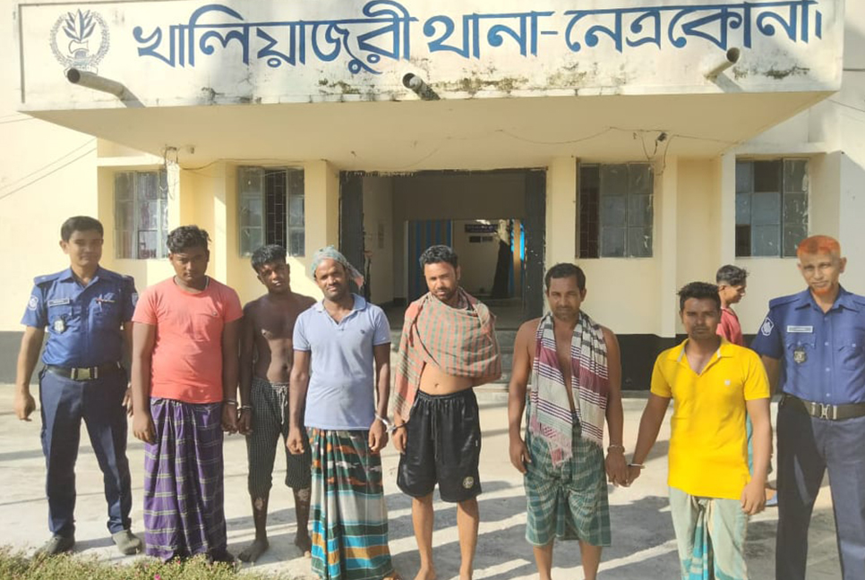 খালিয়াজুরীতে ভ্রাম্যমাণ আদালতে ৬ জনের কারাদণ্ড