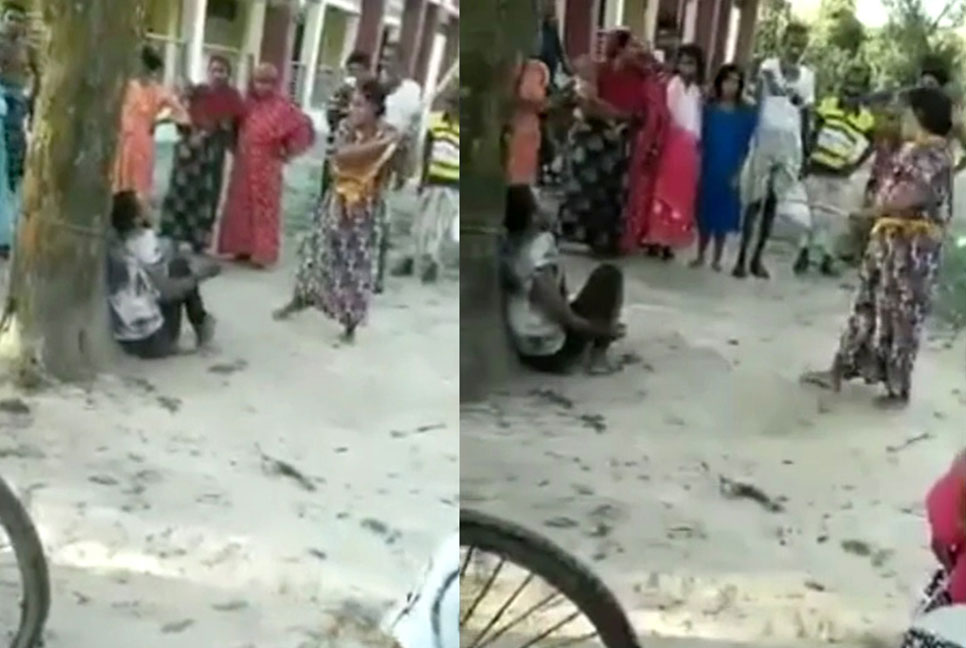 পরিবারের অমতে বিয়ে, মেয়ে জামাইকে গাছে বেঁধে নির্যাতন, অতঃপর...