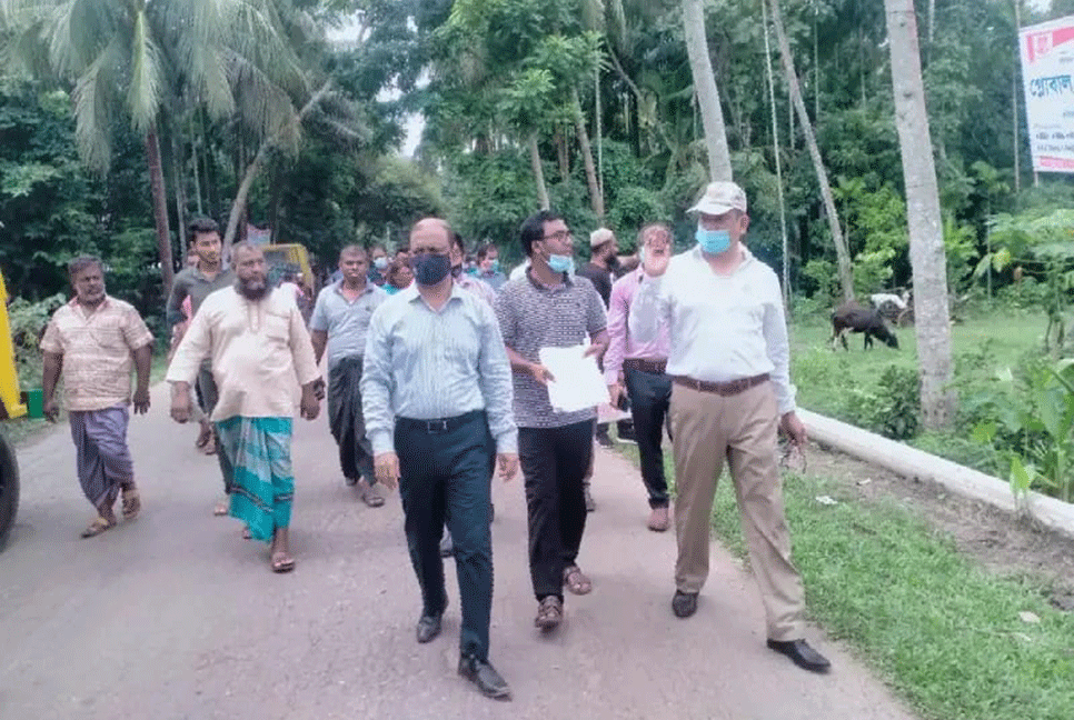 বরিশাল-ভোলা-লক্ষ্মীপুর মহাসড়ক সম্প্রসারণে সরেজমিনে পরিদর্শন