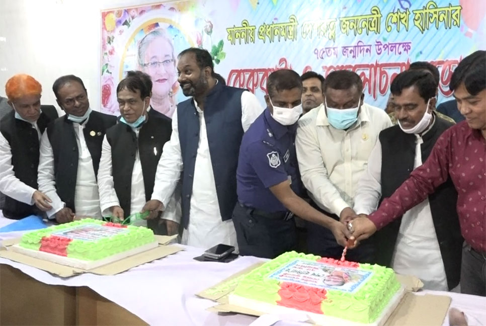 টাঙ্গাইল প্রেসক্লাবের উদ্যোগে প্রধানমন্ত্রী শেখ হাসিনার ৭৫তম জন্মদিন পালন