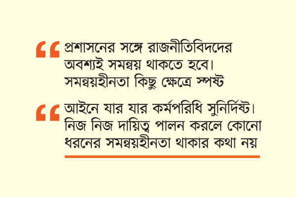 সবখানে সমন্বয়হীনতা