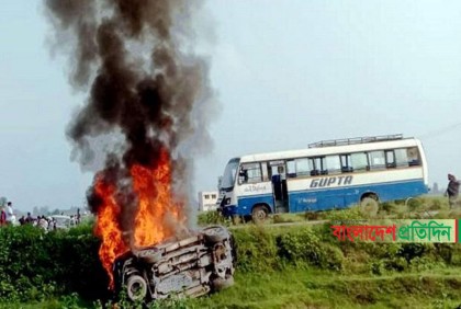 বিক্ষোভরত কৃষকদের উপর মন্ত্রীর ছেলের গাড়ি, নিহত ৮, উত্তাল উত্তরপ্রদেশ