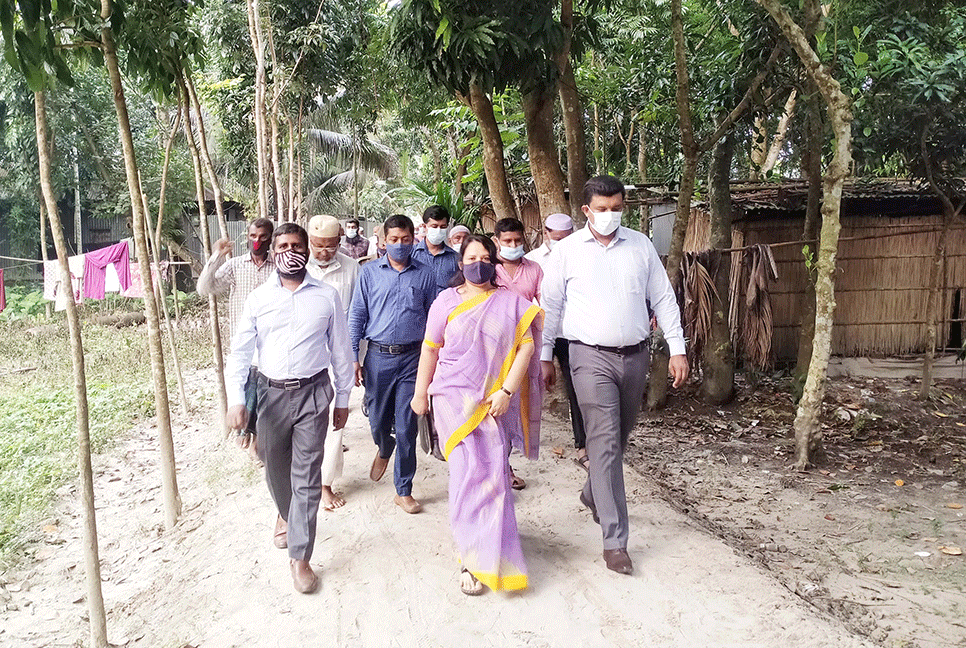 রাজবাড়ীতে বিআরডিবি প্রকল্পের রাস্তা উদ্বোধন 
