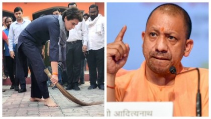 খোঁচার জবাব ঝাড়ু হাতে দিলেন প্রিয়াঙ্কা, যা বললেন বিজেপি নেতা