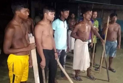 বালিয়াডাঙ্গীতে চুরি আতঙ্ক, রাতে পাহারা দিচ্ছে এলাকাবাসী