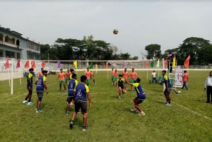 মাদকবিরোধী প্রচারণামূলক প্রীতি ভলিবল প্রতিযোগিতা