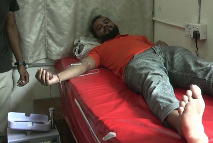 ‘রক্তদানে নেত্রকোনা’র প্রতিষ্ঠাবার্ষিকী পালন