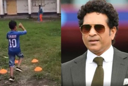 বাংলাদেশের খুদে লেগস্পিনারের বোলিংয়ে মুগ্ধ শচীন (ভিডিও)