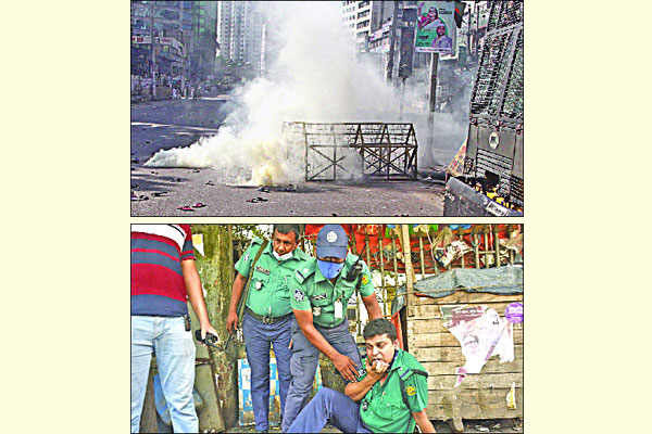 বায়তুল মোকাররমে বিক্ষোভ, কাকরাইলে সংঘর্ষ, ঢাকার বাইরে প্রতিবাদ
