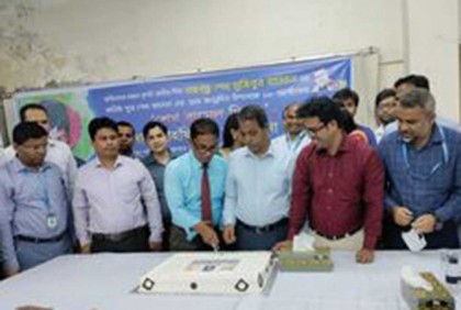 শেখ রাসেলের জন্মদিন জনতা ব্যাংক পূর্ব কার্যালয়ে উদযাপন 

