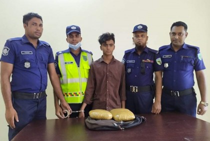 ব্রাহ্মণবাড়িয়ায় গাঁজাসহ মাদক পাচারকারী আটক