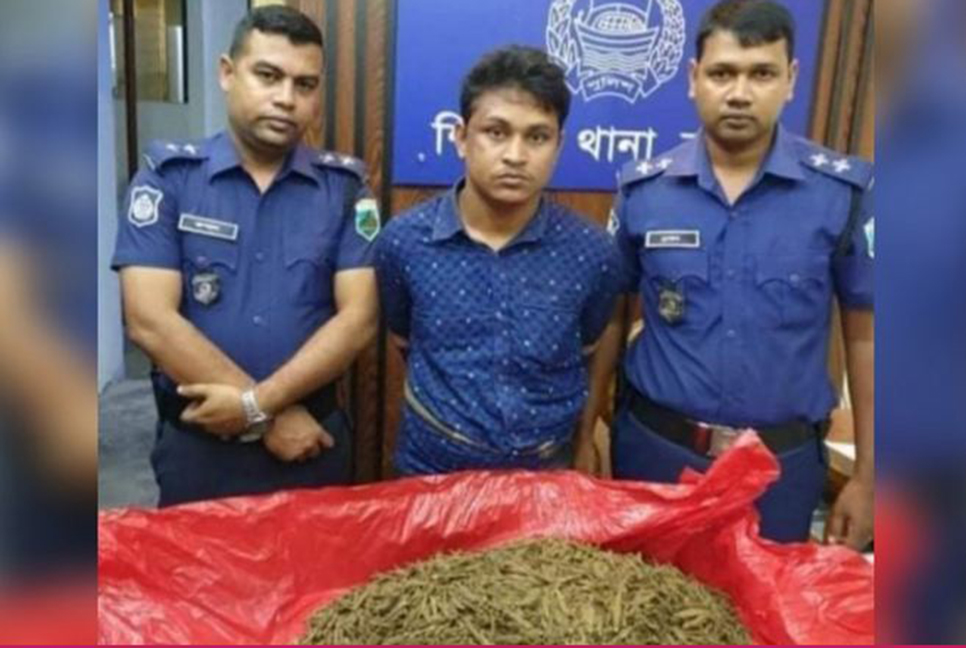 শিবগঞ্জে ৫ কেজি গাঁজাসহ মাদক ব্যবসায়ী গ্রেফতার