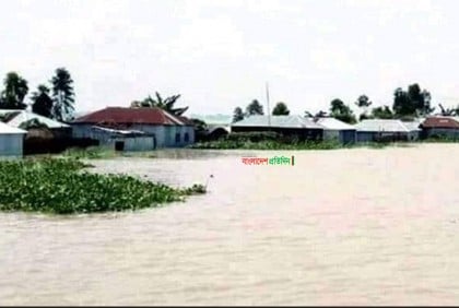 তিস্তা নদীর পানি বিপৎসীমার ৩৪ সেন্টিমিটার ওপর, নিম্নাঞ্চল ও চরাঞ্চল প্লাবিত