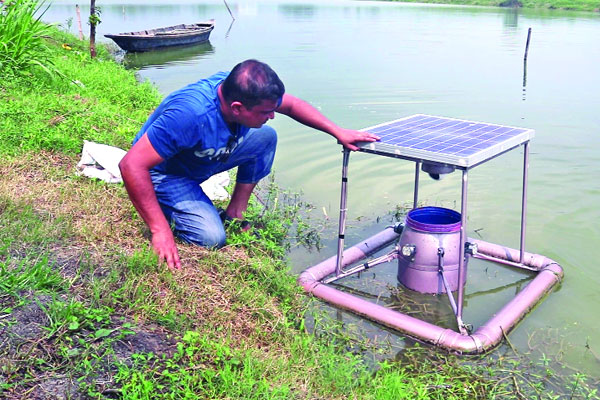 মাছচাষে তরুণের ব্যতিক্রমী উদ্ভাবন