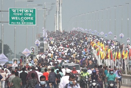 সড়ক যোগাযোগে নতুন দ্বার 
খুলেছে পায়রা সেতু 