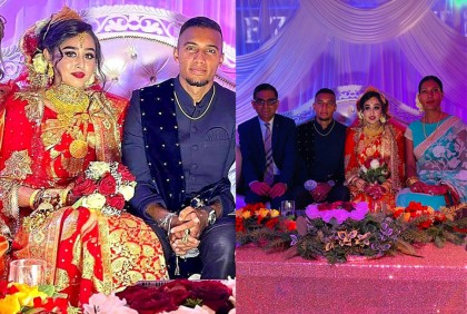 জার্মানিতে ফুটবলার জামাল ভূঁইয়ার বিবাহোত্তর সংবর্ধনা