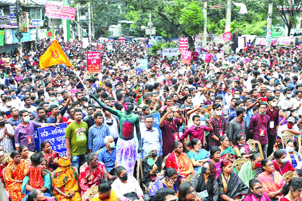সম্প্রীতি রক্ষার দাবিতে মানববন্ধন ও সমাবেশ