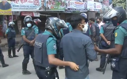 বিএনপির কেন্দ্রীয় কার্যালয় ঘিরে রেখেছে পুলিশ, গ্রেফতার ২