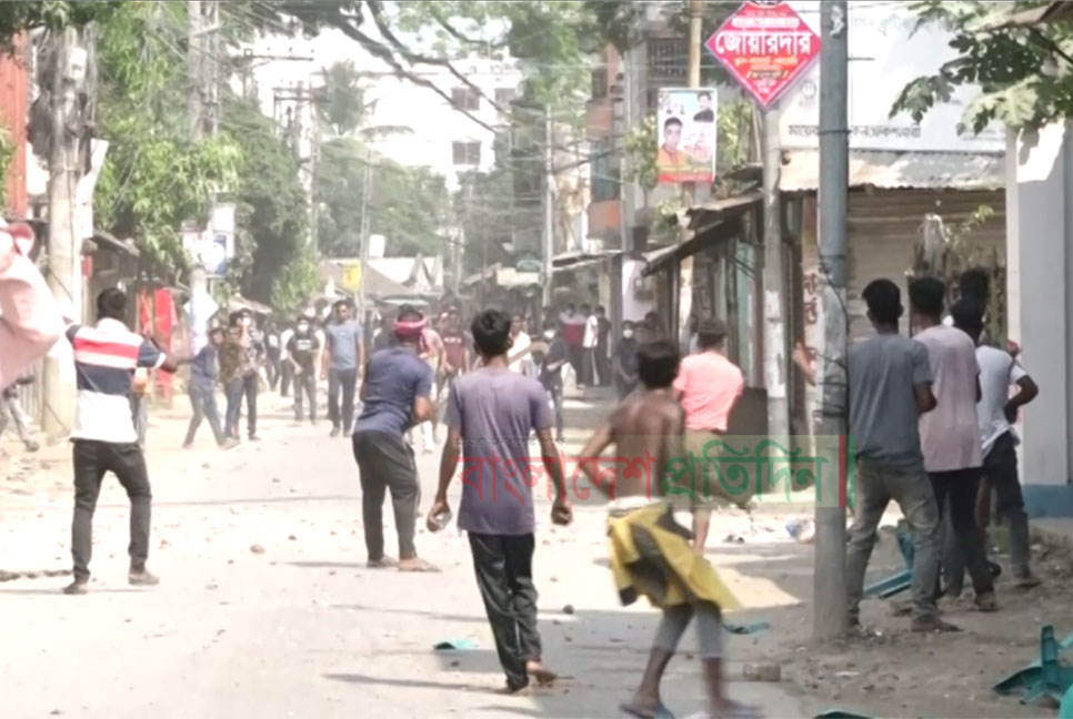 সিরাজগঞ্জে পুলিশ-যুবদল-আওয়ামী লীগের ত্রিমুখী সংঘর্ষ