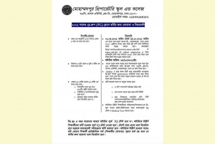 মোহাম্মদপুর প্রিপারেটরি স্কুলে শিক্ষার্থী ভর্তিতে থাকছে না ‘বিতর্কিত’ শর্ত 
