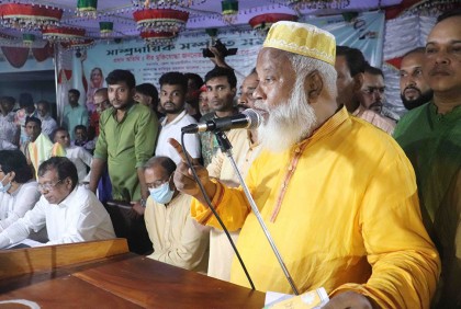 সাম্প্রদায়িক বিশৃঙ্খলার প্রতিবাদে পিরোজপুরে সম্প্রীতি সমাবেশ