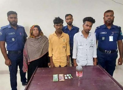 দোকান চুরি চক্রের সদস্য মা-ছেলেসহ আটক ৩