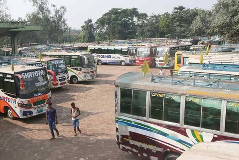 বগুড়ায় শুক্রবার সকল রুটের বাস চলাচল বন্ধ 