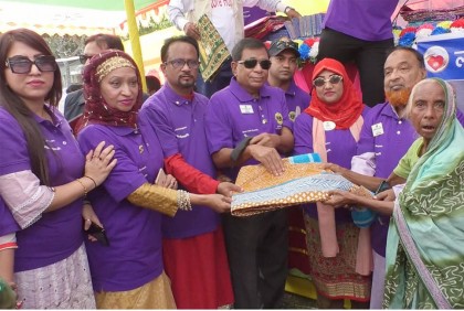 জামালপুরে বিনামূল্যে চক্ষুসেবা ও বস্ত্র বিতরণ