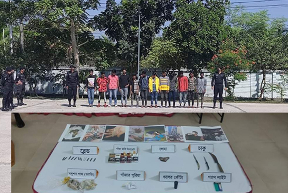 খুলনায় কিশোর গ্যাংয়ের ১৩ সদস্য আটক