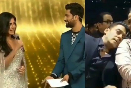 সালমানের সামনেই ক্যাটরিনার জন্য  'মুজসে শাদি করোগি' গেয়েছিলেন ভিকি (ভিডিও)!
