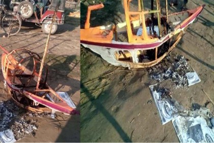বগুড়ায় আওয়ামী লীগ প্রার্থীর নিবার্চনী কার্যালয়ে আগুন