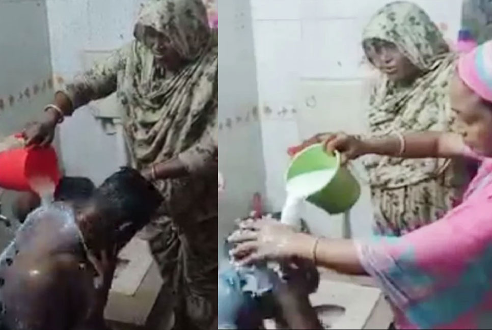 আবেগে দুধ দিয়ে গোসল করা সেই চেয়ারম্যান ক্ষমা চেয়ে যা বললেন