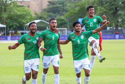 দেড় যুগ পর মালদ্বীপের বিপক্ষে জয় পেল বাংলাদেশ