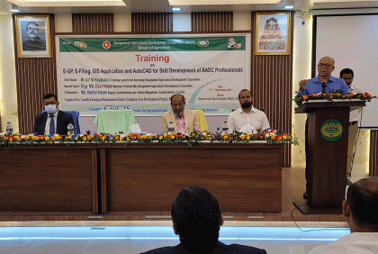 সেচের পানি সরবরাহ ও জলাবদ্ধতা নিষ্কাশনে করণীয় বিষয়ে প্রশিক্ষণ 